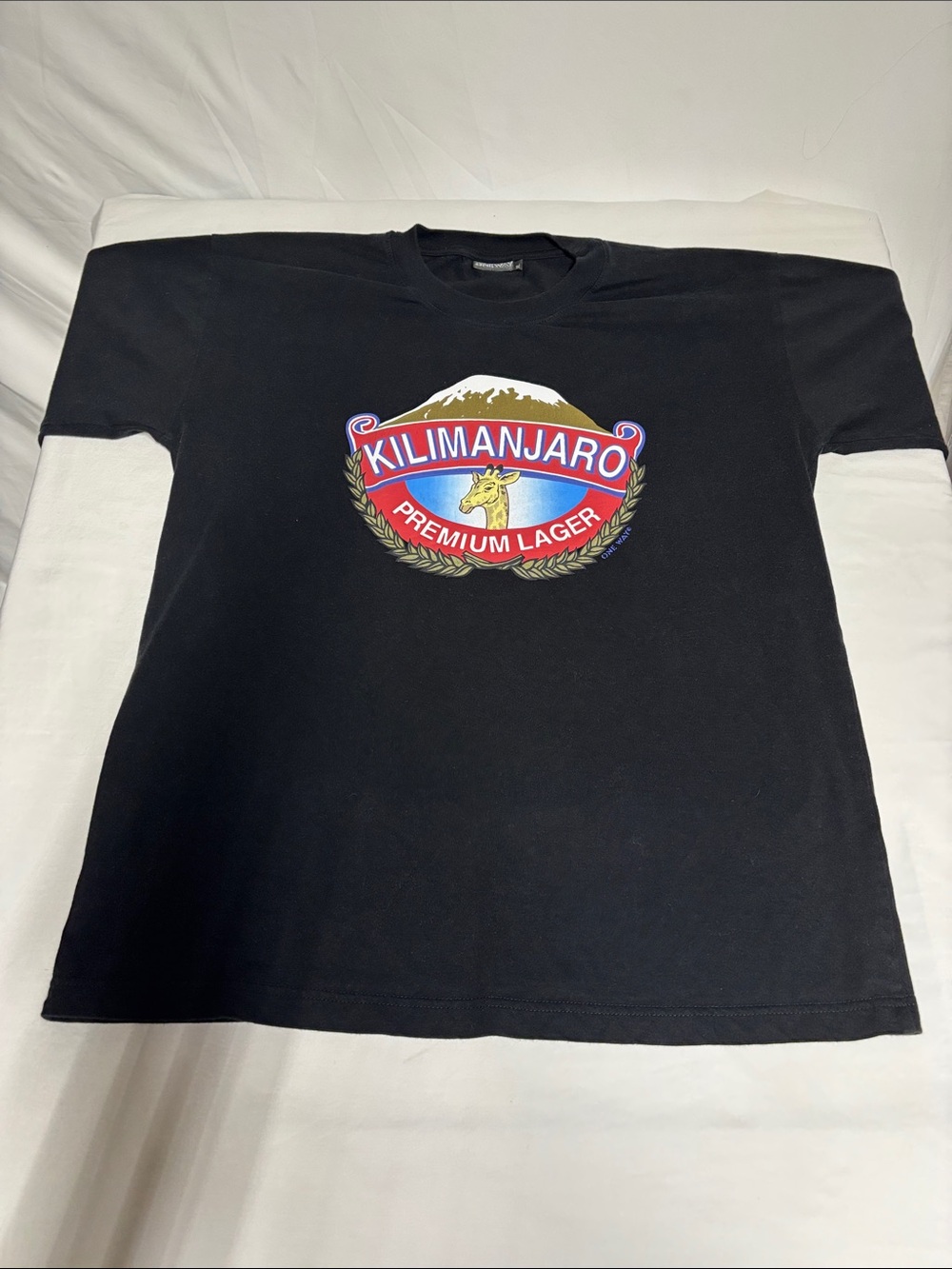 Kilimanjaro Premium Lager One Way T-Shirt Men's XL Made in Kenya 100% Cotton
